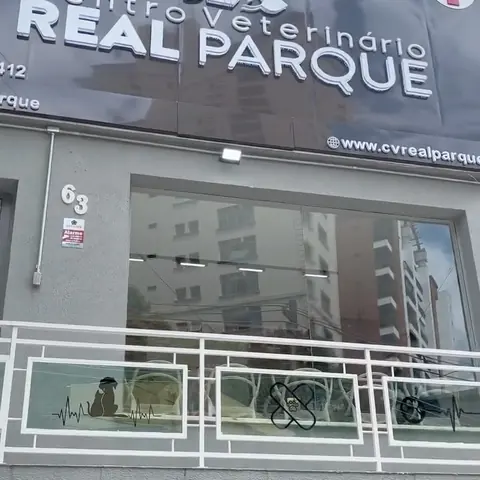 Fachada do Centro Veterinário Real Parque